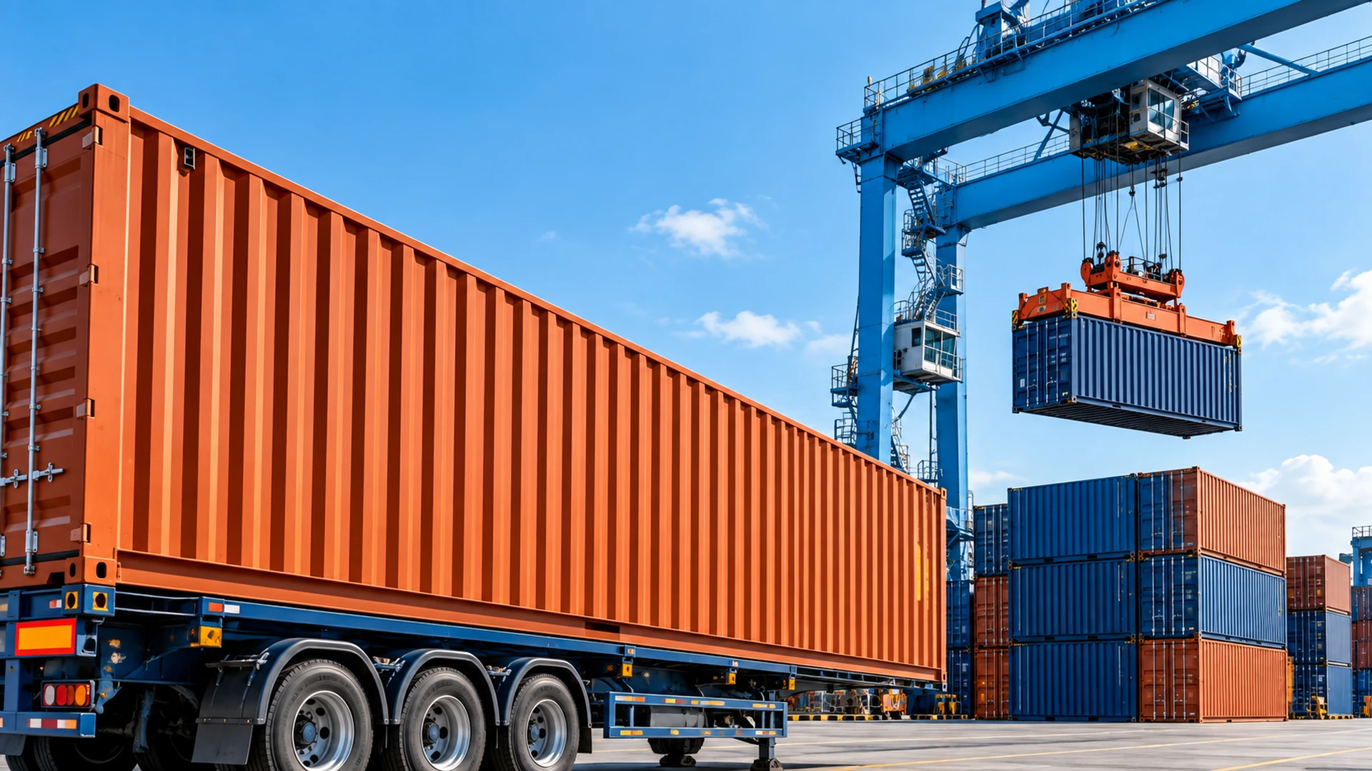 Transporte de contenedores para importación y exportación en Colombia